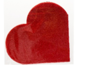 GUARDANAPO PAPEL 30CM CORACAO