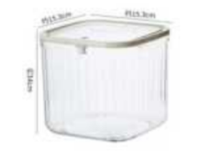 ORGANIZADOR/LIXEIRA ACRILICA 15X14CM TP-CLICK