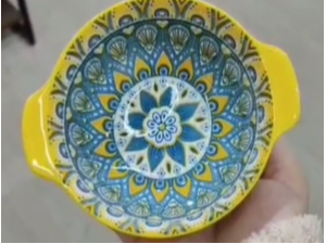 BOWL CERAMICA 60ML REDON C/ABAS 10X7,5CM