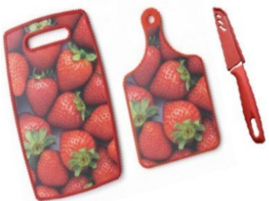 KIT 2-TABUA+1-FACA P/COZINHA