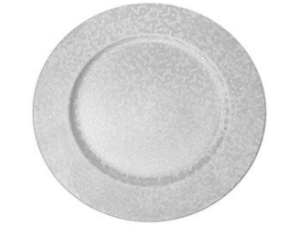 SOUSPLAT PLASTICO 33CM PRATEADO