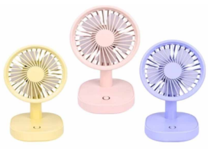 MINI VENTILADOR 3-VELOC USB REGARREG C/LUZ