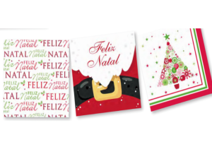 GUARDANAPO PAPEL 33X33CM NATAL