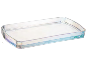 BANDEJA VIDRO NATAL 24X13CM CLEAR