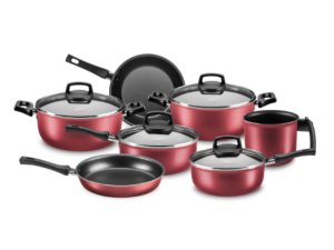 JOGO 7 PANELA ALUMINIO SAFIRA CEREJA 1,2MM