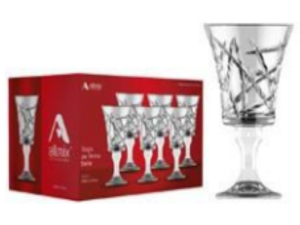 JOGO 6 TACA VIDRO 200ML BELLE