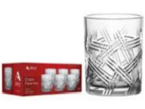 JOGO 6 COPO VIDRO 315ML ROCKS PALERMO
