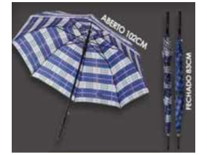 GUARDA CHUVA XADREZ 102CM/83CM ESTAMPADO