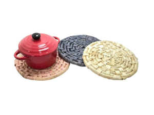 DESCANSO DE PANELA REDONDO DE PALHA