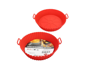 FORMA DE SILICONE REDONDA PARA AIR FRYER 20X07CM