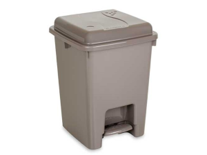 LIXEIRA PLASTICA PEDAL QUADRADA 14,5L RAINHA COLORIDAS