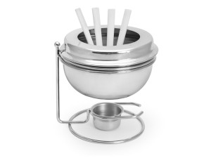 APARELHO FONDUE ALUMINIO 600ML 4-GARFINHOS 3-CORES