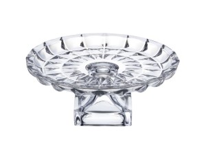 CENTRO MESA VIDRO C/PE AQUAMARINE 29,5CM