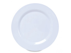 PRATO MELAMINA BRANCO 22,7CM SOBREMESA