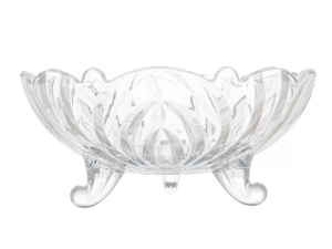 CENTRO MESA VIDRO 23CM FRUIT C/PÉS