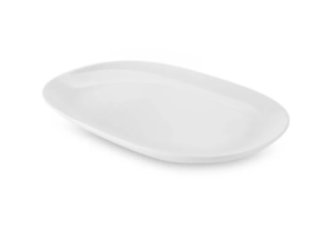 TRAVESSA MELAMINA 25,5X17CM OVAL BRANCA