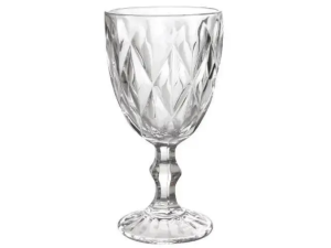 JOGO 6 TACAS VIDRO 340ML DIAMOND CLEAR