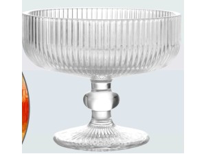 JOGO 6 TACA VIDRO 310ML SOBREMESA ALASKA