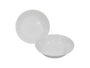 TIGELA MELAMINA 30CM BRANCA 3295ML