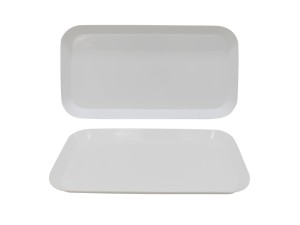 TRAVESSA MELAMINA 31X16CM RETANGULAR BRANCA