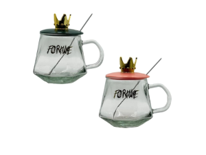 CANECA VIDRO 310ML TP-COROA