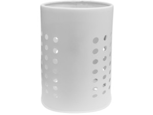 PORTA TALHER INOX METAL 16X10CM BRANCO