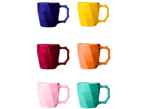 CANECA CERAMICA 260ML 2ª LINHA COLOR CAYAN