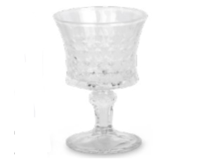 JOGO 6 TACA VIDRO 65ML LICOR RUBI