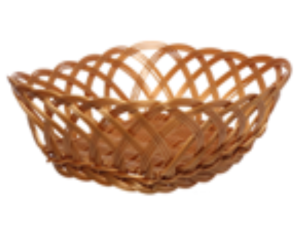 CESTA RATTAN LILY 23,5CM QUADRADA