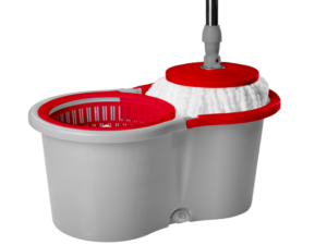 MOP GIRATORIO C/BALDE CINZA/VERMELHO