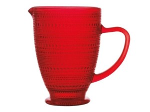 JARRA VIDRO 1,370L PEROLA VERMELHO