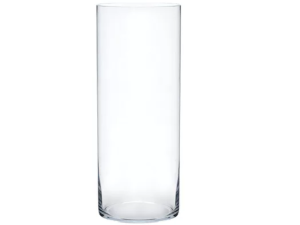 VASO VIDRO CILINDRO 24X12CM