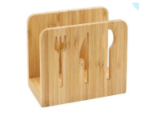 PORTA GUARDANAPO BAMBU 14X12CM