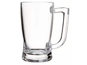 JOGO 6 CANECA VIDRO SAFIRA CHOPP 340 ML