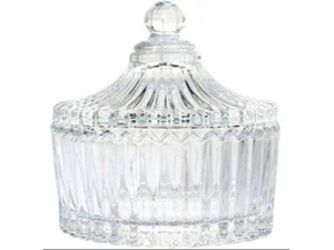 BOMBONIERE VIDRO 220ML RETO