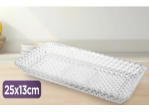 BANDEJA VIDRO 25X13CM ARGYLE