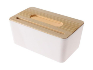 PORTA TOALHA PAPEL PLASTICO/BAMBU