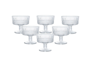 JOGO COM 6 TAÇAS VIDRO 240ML SBMESA C/PE