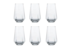 JOGO 6 COPO VIDRO 575ML SEXTAVADO