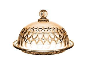 QUEIJEIRA VIDRO 20CM MADRID AMBAR