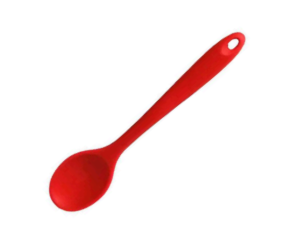 COLHER SILICONE 21CM VERMELHA