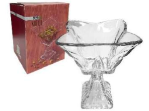 FRUTEIRA VIDRO 1,5L C/PE QUADRADA