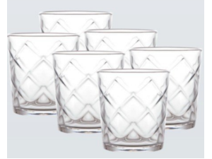 JOGO 6 COPO VIDRO 360ML VITRAGE
