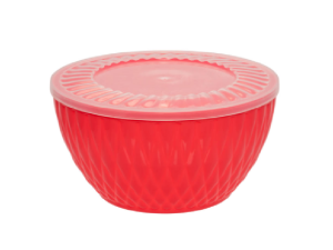 BOWL ACRILICO 4,1L VERMELHO COM TAMPA