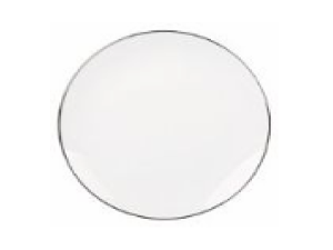 PRATO DE PORCELANA PARA SOBREMESA 19,2CM LEGACY SILVER