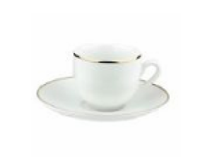 XICARA DE PORCELANA COM PIRES 220ML LEGACY GOLD