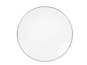 PRATO DE PORCELANA 27CM RASO LEGACY GOLD BRANCO