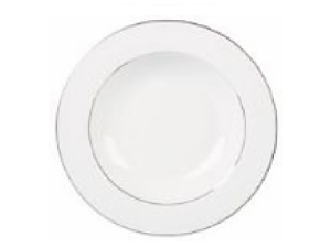 PRATO PORC 20,5CM FUNDO MAJESTY SILVER BR