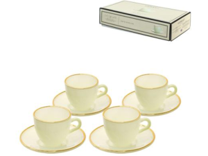 JOGO 4 XIC+PIRES VIDRO 85ML BRANC BD-OURO