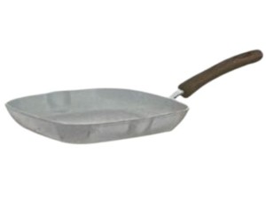 GRILL DE ALUMINIO QUADRADO 24CM STYLE COOK MARMOL BRANCO